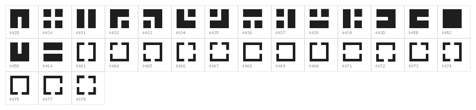 Maze Maker Inverted Level 1F Character Map