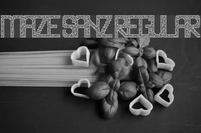 Maze Sanz Regular Font examples