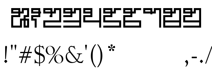 Maze Font OTHER CHARS