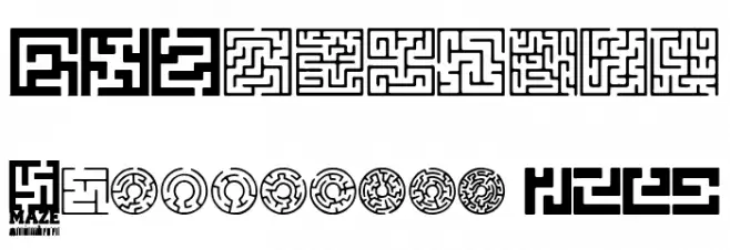 Maze Font OTHER CHARS