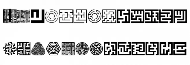 Maze フォント 大文字