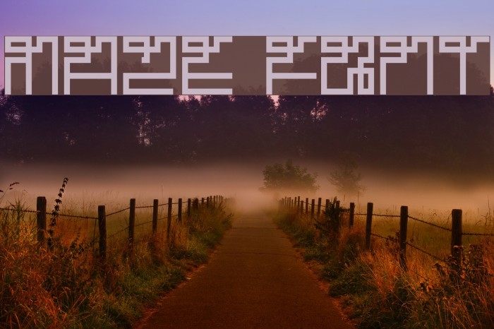 Maze Font examples
