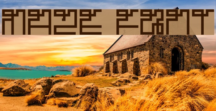 Maze Font examples