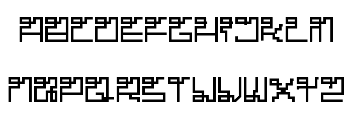 Maze Font LOWERCASE