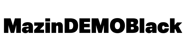 Mazin DEMO Black  font caratteri gratis