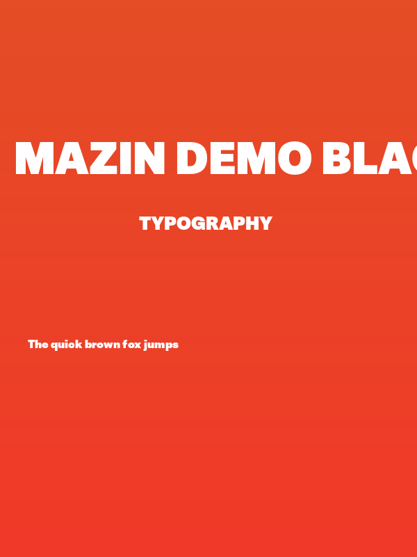 Mazin DEMO Black Poster