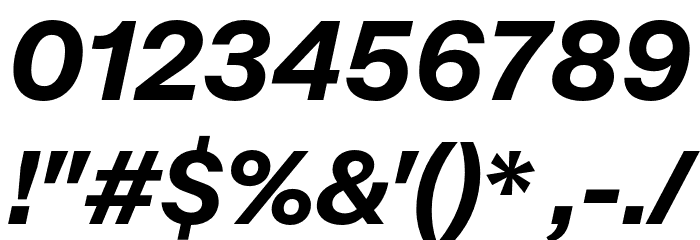 Mazin DEMO Bold Italic Font OTHER CHARS