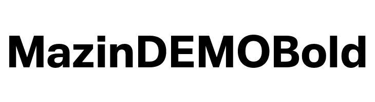 Mazin DEMO Bold 