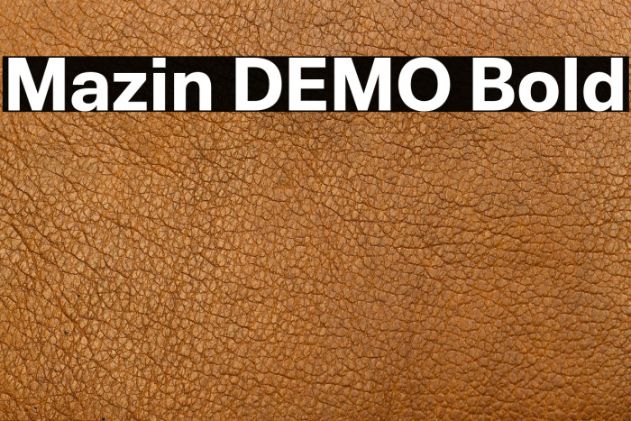 Mazin DEMO Bold Example 1