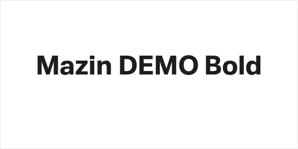 Mazin DEMO Bold Logo
