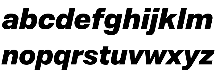 Mazin DEMO ExtraBold Italic Font LOWERCASE