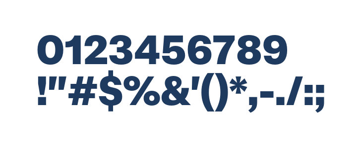 Mazin DEMO ExtraBold Other Characters