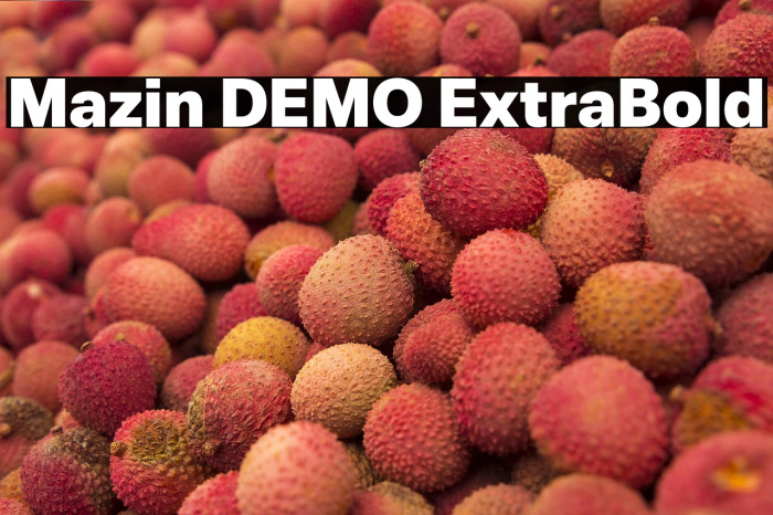 Mazin DEMO ExtraBold Example 2