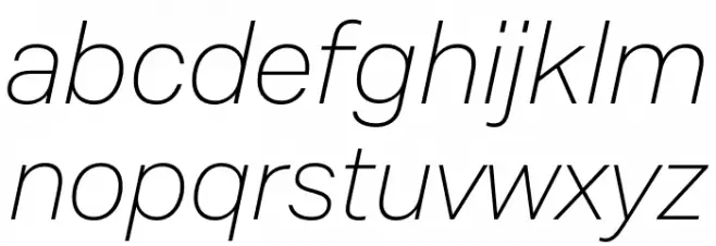 Mazin DEMO ExtraLight Italic خط أحرف صغيرة