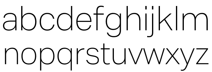 Mazin DEMO ExtraLight Font LOWERCASE