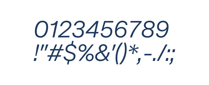 Mazin DEMO Italic Other Characters