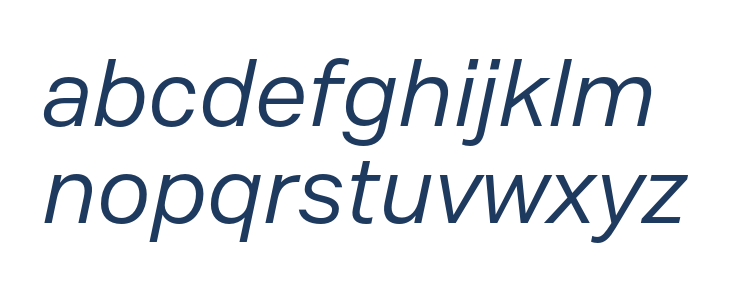 Mazin DEMO Italic Lowercase