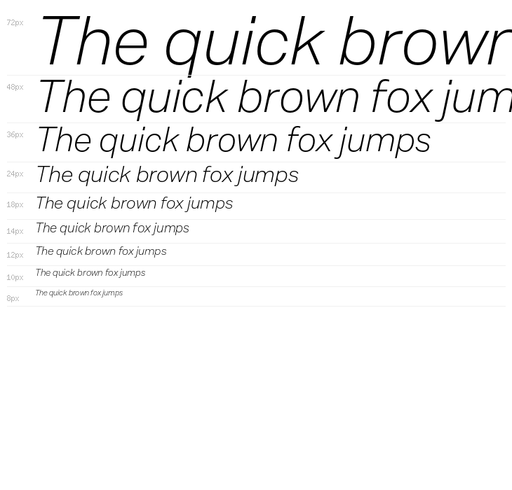Mazin DEMO Light Italic Waterfall