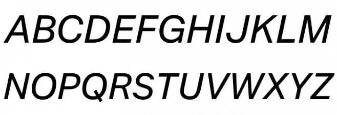 Mazin DEMO Medium Italic फ़ॉन्ट अपरकेस