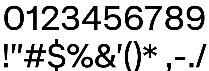 Mazin DEMO Medium Font OTHER CHARS