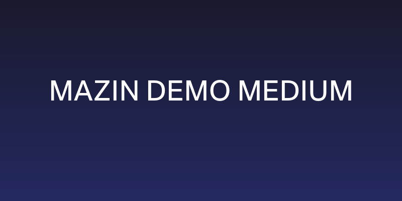Mazin DEMO Medium Social Header