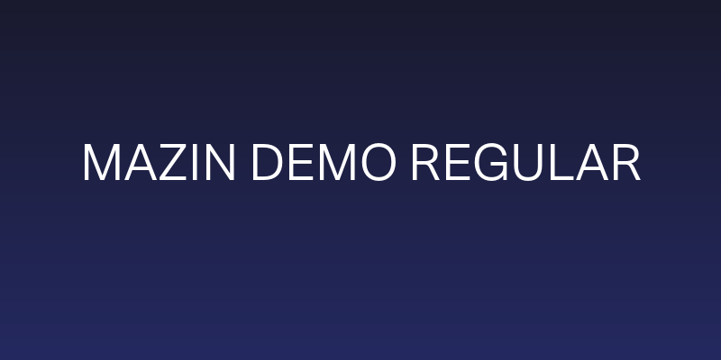 Mazin DEMO Regular Social Header