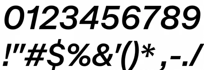 Mazin DEMO SemiBold Italic Font OTHER CHARS