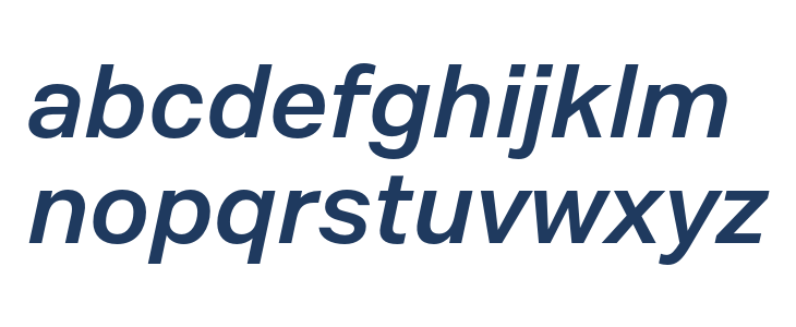 Mazin DEMO SemiBold Italic Lowercase