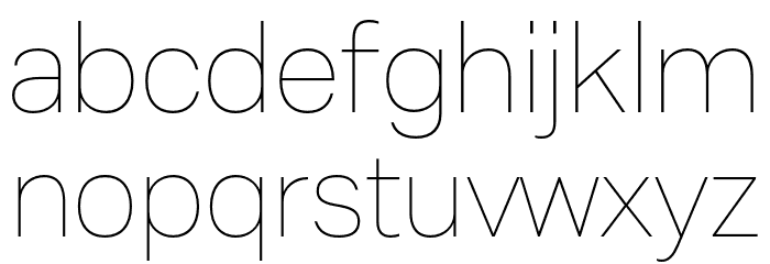 Mazin DEMO Thin Font LOWERCASE