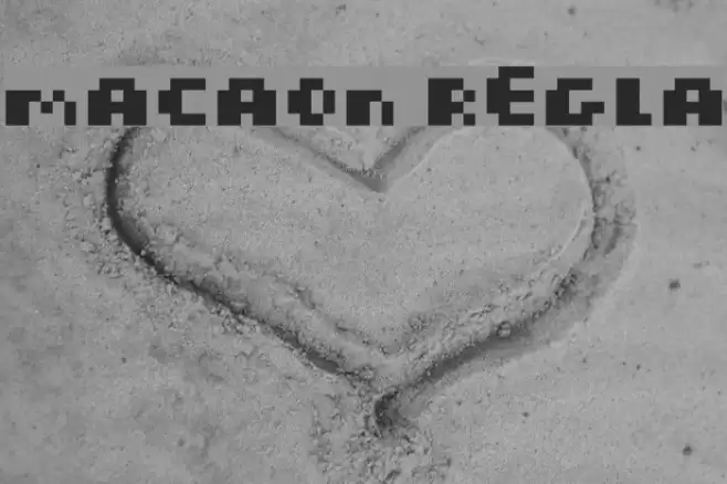 macaron Regular Caratteri examples