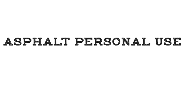 maccrap asphalt personal use Regular Logo