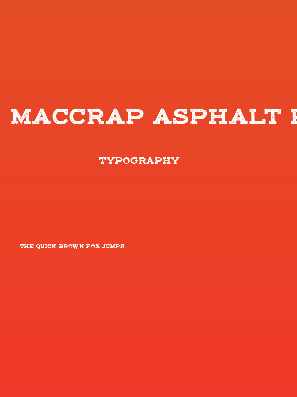 maccrap asphalt personal use Regular Poster
