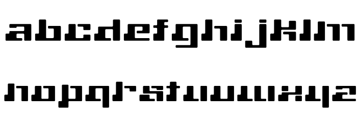 machine Font LOWERCASE
