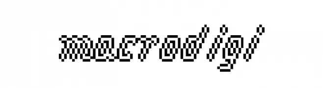 macrodigi  font caratteri gratis