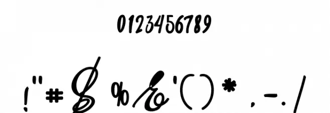 madam Font OTHER CHARS