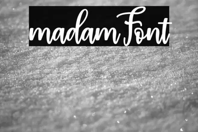 madam Font examples