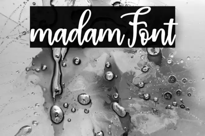 madam Font examples