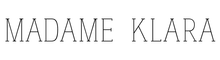 madame klara फ़ॉन्ट