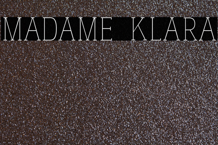 madame klara फ़ॉन्ट examples