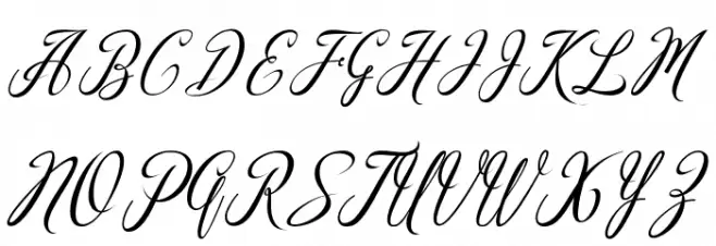 madania script Fuentes MAYÚSCULAS