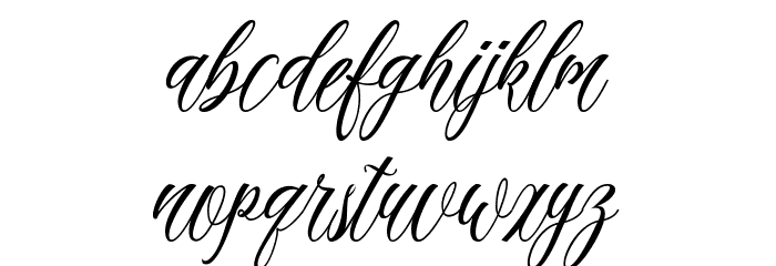 madania script Font LOWERCASE