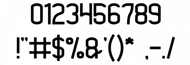 made in Indonesia Font OTHER CHARS