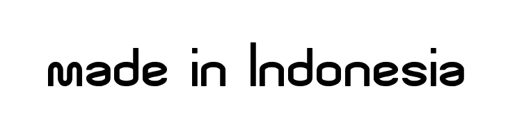 made in Indonesia Caratteri