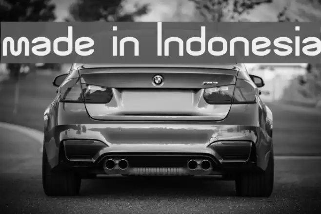 made in Indonesia Caratteri examples