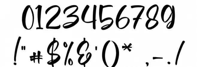 madelia Regular Font OTHER CHARS