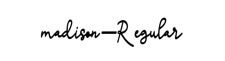 madison-Regular  नि: शुल्क फ़ॉन्ट्स डाउनलोड