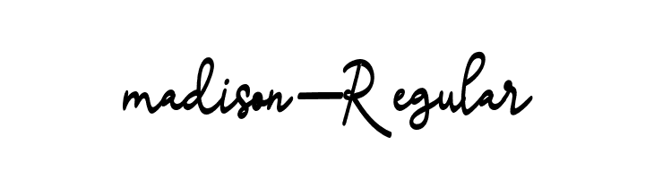 madison-Regular  免费字体下载