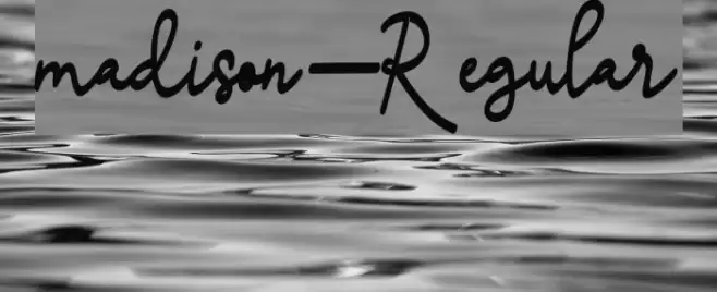 madison-Regular Font examples