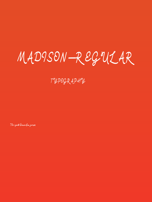 madison-Regular Poster