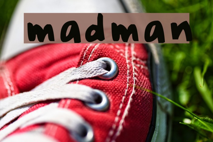 madman Font examples